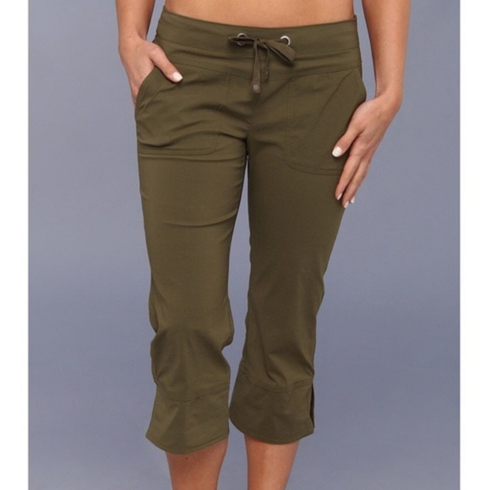 Prana Bliss Capri in Cargo Green